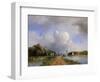 View of the Vliet Near Delft, 1844-Johan-Barthold Jongkind-Framed Premium Giclee Print