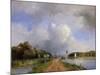 View of the Vliet Near Delft, 1844-Johan-Barthold Jongkind-Mounted Giclee Print