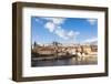 View of the Vltava River surrounded by the historical buildings, Prague, Czech Republic, Europe-Roberto Moiola-Framed Photographic Print