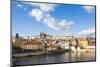 View of the Vltava River surrounded by the historical buildings, Prague, Czech Republic, Europe-Roberto Moiola-Mounted Photographic Print