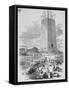 View of the Washington Monument as it Now Appears Illustration-null-Framed Stretched Canvas