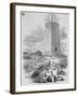 View of the Washington Monument as it Now Appears Illustration-null-Framed Giclee Print