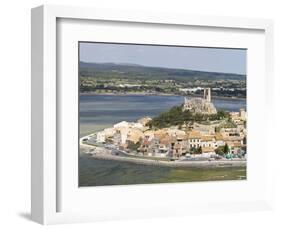 View of the Watchtower at Gruissan in Languedoc-Roussillon, France, Europe-David Clapp-Framed Photographic Print