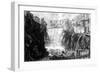 View of the Waterfall at Tivoli, from the 'Views of Rome' Series, C.1760-Giovanni Battista Piranesi-Framed Giclee Print