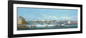 View of the Waterfront at Canton, C.1855-null-Framed Giclee Print