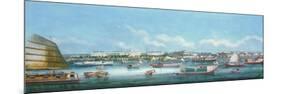 View of the Waterfront at Canton, C.1855-null-Mounted Giclee Print