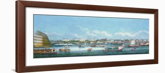 View of the Waterfront at Canton, C.1855-null-Framed Giclee Print