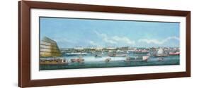 View of the Waterfront at Canton, C.1855-null-Framed Giclee Print