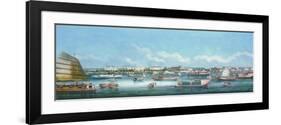 View of the Waterfront at Canton, C.1855-null-Framed Giclee Print