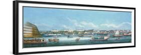 View of the Waterfront at Canton, C.1855-null-Framed Giclee Print