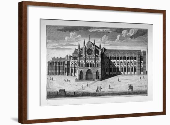 View of the West End of Westminster Abbey before the Addition of Towers, London, C1738-Thomas Bowles-Framed Giclee Print