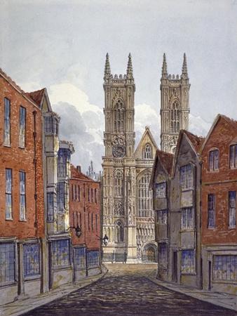  View Of The West End Of Westminster Abbey Looking From Tothill Street 