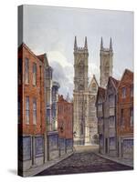 View of the West End of Westminster Abbey, Looking from Tothill Street, London, C1815-William Pearson-Stretched Canvas