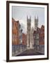 View of the West End of Westminster Abbey, Looking from Tothill Street, London, C1815-William Pearson-Framed Giclee Print