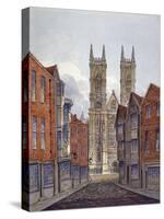 View of the West End of Westminster Abbey, Looking from Tothill Street, London, C1815-William Pearson-Stretched Canvas