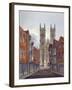 View of the West End of Westminster Abbey, Looking from Tothill Street, London, C1815-William Pearson-Framed Giclee Print