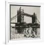 View of the West Side of Tower Bridge, London, C1950-null-Framed Photographic Print