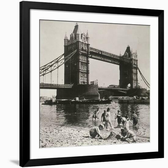 View of the West Side of Tower Bridge, London, C1950-null-Framed Photographic Print