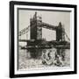 View of the West Side of Tower Bridge, London, C1950-null-Framed Photographic Print