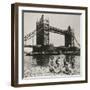 View of the West Side of Tower Bridge, London, C1950-null-Framed Photographic Print