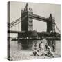 View of the West Side of Tower Bridge, London, C1950-null-Stretched Canvas