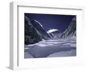 View of the Western Comb, Mt. Lhoste and Everest, Nepal-Michael Brown-Framed Photographic Print