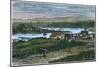 View of the Western Suburbs of Victoria, Vancouver Island, British Columbia, Canada, C1880-null-Mounted Giclee Print