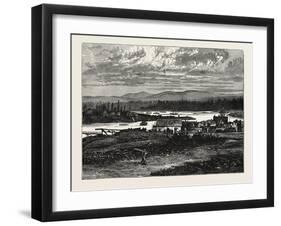 View of the Western Suburbs of Victoria, Vancouver Island-null-Framed Giclee Print