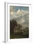 View of the Wetterhorn from the Valley of Grindelwald-Albert Bierstadt-Framed Giclee Print