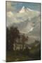 View of the Wetterhorn from the Valley of Grindelwald-Albert Bierstadt-Mounted Giclee Print