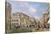 View of the Wiener Staatsoper, Vienna, 1872-Franz Alt-Stretched Canvas