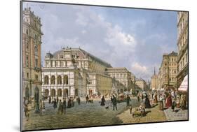 View of the Wiener Staatsoper, Vienna, 1872-Franz Alt-Mounted Giclee Print
