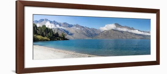 View of the Wilson Bay, Lake Wakatipu Seen from Glenorchy-Queenstown Road, Otago Region-null-Framed Photographic Print