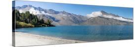 View of the Wilson Bay, Lake Wakatipu Seen from Glenorchy-Queenstown Road, Otago Region-null-Stretched Canvas