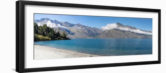 View of the Wilson Bay, Lake Wakatipu Seen from Glenorchy-Queenstown Road, Otago Region-null-Framed Photographic Print