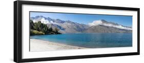 View of the Wilson Bay, Lake Wakatipu Seen from Glenorchy-Queenstown Road, Otago Region-null-Framed Photographic Print