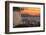 View of the windmills and town from elevated position at dusk-Frank Fell-Framed Photographic Print