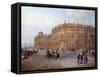 View of the Winter Palace in Saint Petersburg in 1843 by Vasily Sodovnikof-null-Framed Stretched Canvas