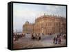 View of the Winter Palace in Saint Petersburg in 1843 by Vasily Sodovnikof-null-Framed Stretched Canvas