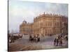 View of the Winter Palace in Saint Petersburg in 1843 by Vasily Sodovnikof-null-Stretched Canvas