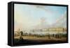 View of the Winter Palace of the Vasilyevsky Island, 1796-Johann Georg Von Mayr-Framed Stretched Canvas