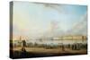 View of the Winter Palace of the Vasilyevsky Island, 1796-Johann Georg Von Mayr-Stretched Canvas