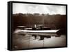 View of the Yacht "Coronet" of the New York Yacht, Launch and Engine Co. on the Harlem River, New…-Byron Company-Framed Stretched Canvas