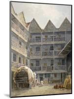 View of the Yard at the Bull and Mouth Inn, St Martin's Le Grand, City of London, 1817-George Shepherd-Mounted Giclee Print