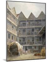 View of the Yard at the Bull and Mouth Inn, St Martin's Le Grand, City of London, 1817-George Shepherd-Mounted Giclee Print