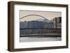 View of the Zubizuri bridge on Nervion River, Bilbao, Biscay Province, Basque Country Region, Spain-null-Framed Photographic Print