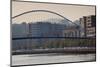 View of the Zubizuri bridge on Nervion River, Bilbao, Biscay Province, Basque Country Region, Spain-null-Mounted Photographic Print