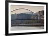 View of the Zubizuri bridge on Nervion River, Bilbao, Biscay Province, Basque Country Region, Spain-null-Framed Photographic Print