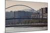 View of the Zubizuri bridge on Nervion River, Bilbao, Biscay Province, Basque Country Region, Spain-null-Mounted Photographic Print