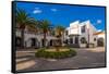 View of theatre, San Bartolome, Lanzarote, Las Palmas-Frank Fell-Framed Stretched Canvas